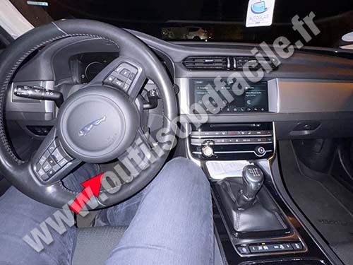 Jaguar XF II - OBD Port Location 