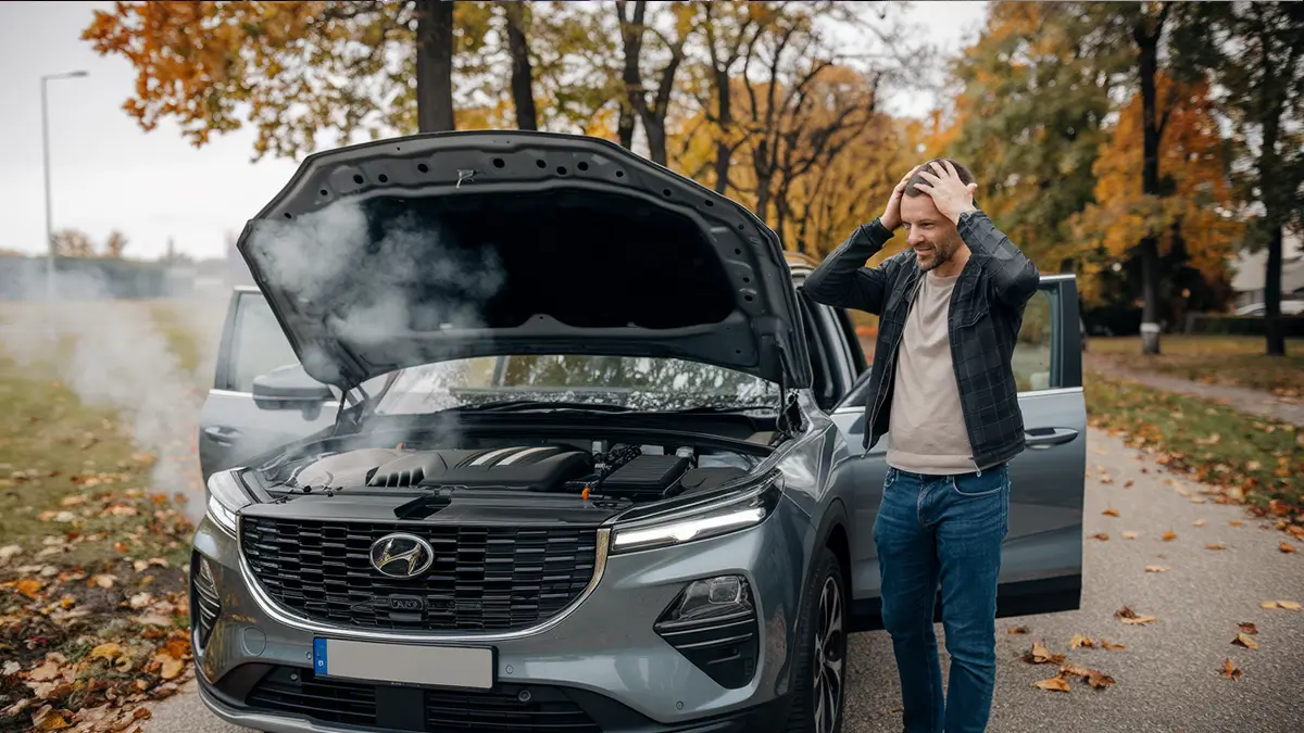 Wie reagiert man bei einer Motorüberhitzung?