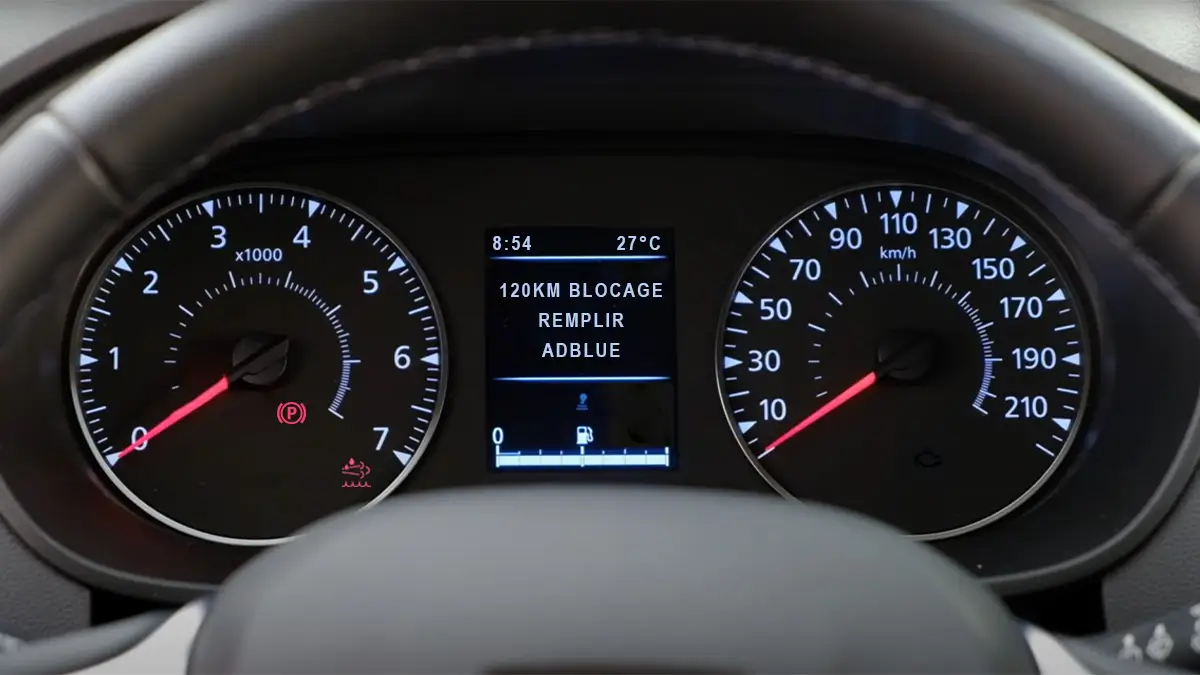 AdBlue-Warnleuchte Dacia