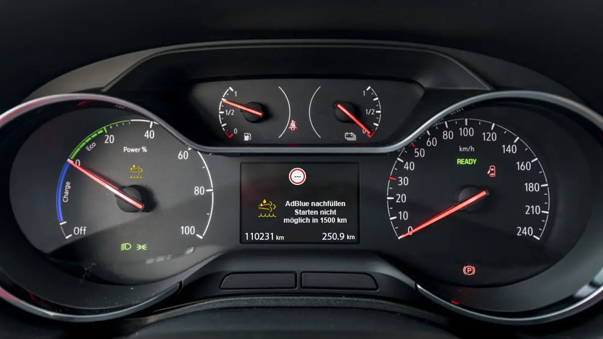 AdBlue-Warnleuchte Opel
