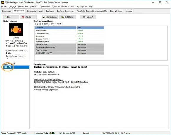 Fehlercode Kurbelwellensensor