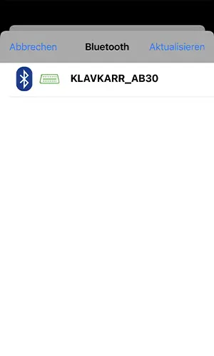 Bluetooth-Verbindung klavkarr
