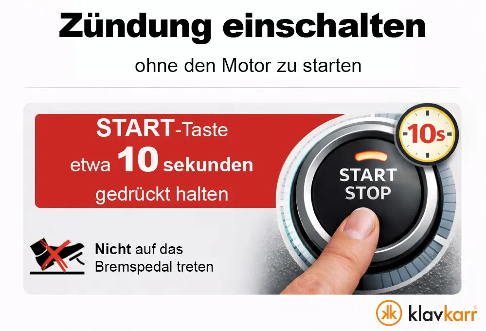 Zündung einschalten