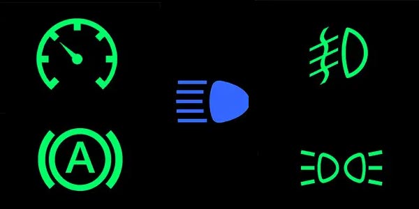 Die verschiedenen Arten von Kontrollleuchten in Kraftfahrzeugen